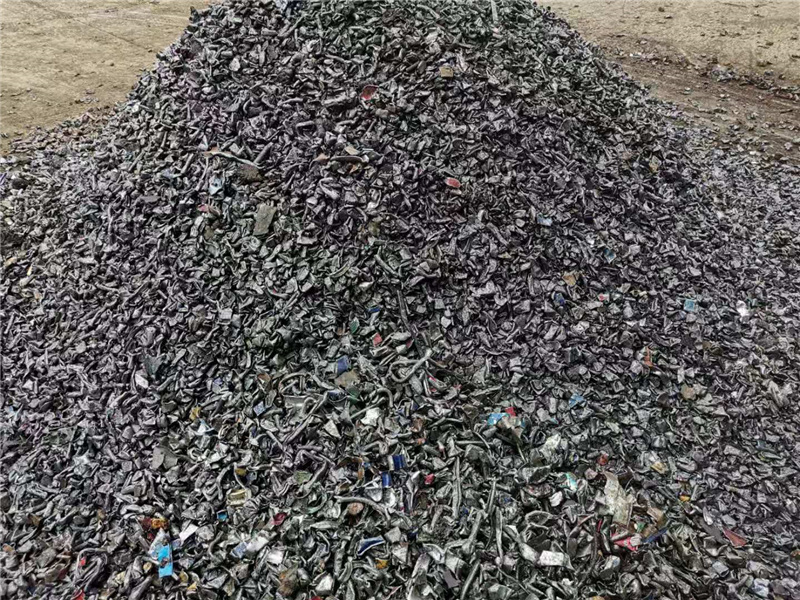 廢鐵粉碎機粉碎效果